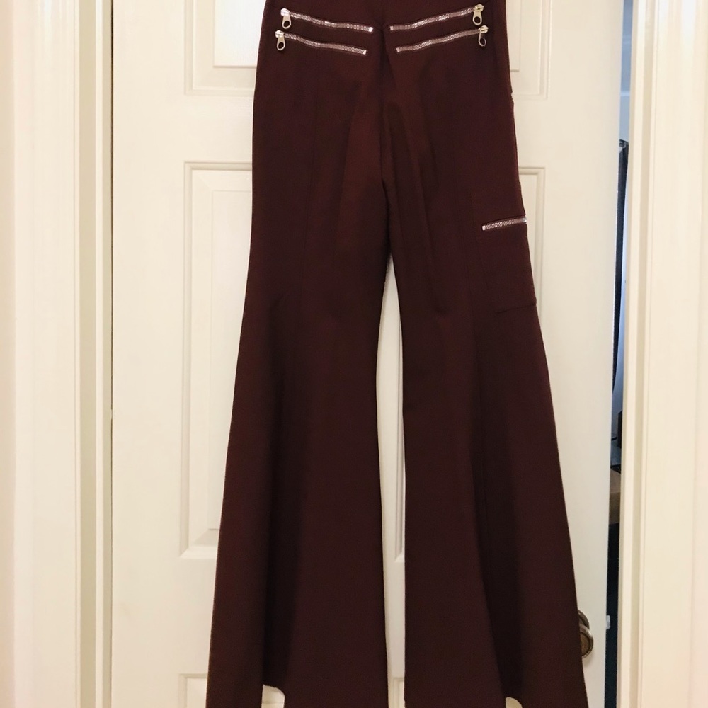 Chloé High-Waist Flare-Leg Wool Trouser - Picture 4 of 8